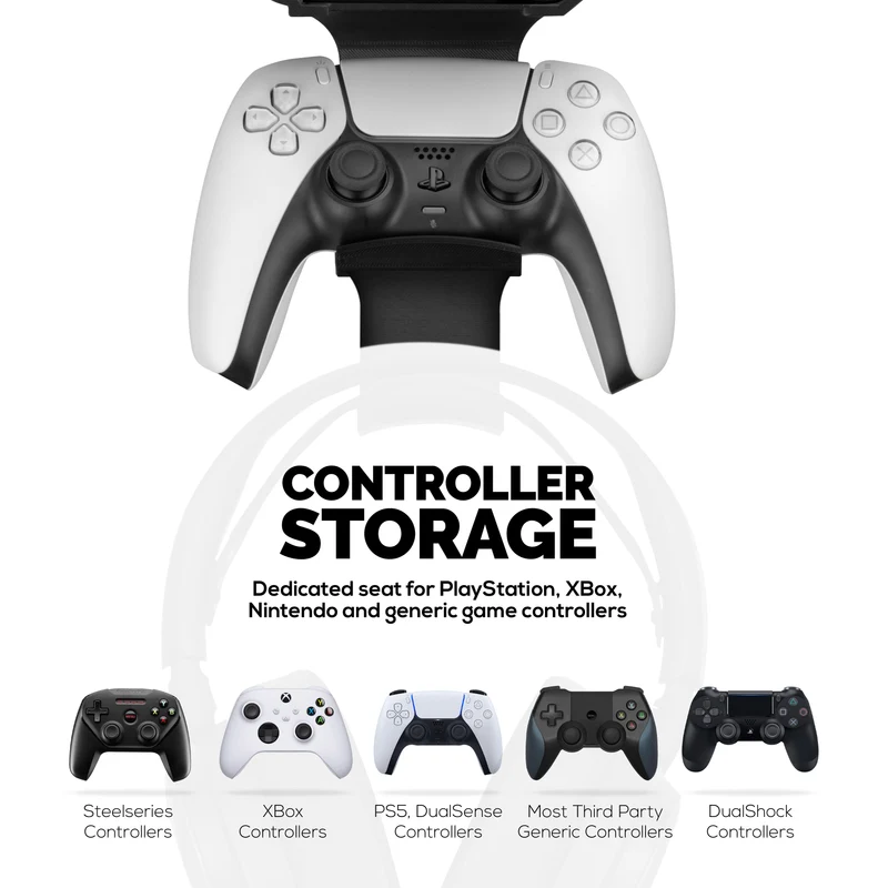 Support de fixation sous le casque et la manette de jeu pour SteelSeries Arctis Nova Pro Wireless, Nova Elite et Pro Omni + station de base