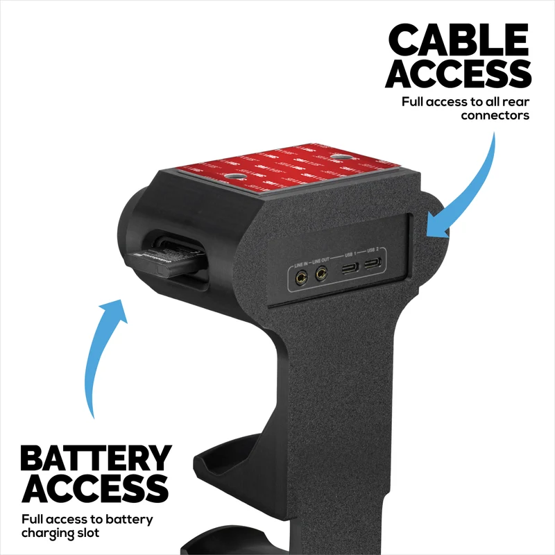 Support de fixation sous le casque et la manette de jeu pour SteelSeries Arctis Nova Pro Wireless, Nova Elite et Pro Omni + station de base