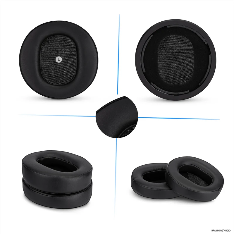 Coussinets d'oreille de rechange inclinés pour casques Audeze Maxwell (GEN 1) en cuir PU souple avec mousse à mémoire de forme haute qualité