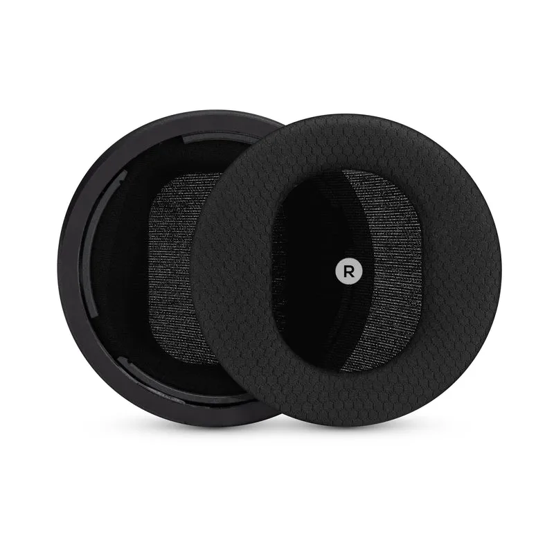 Coussinets d'oreille de rechange hybrides et inclinés pour casques Audeze Maxwell (GEN 1), en gel souple, tissu mesh respirant avec cuir PU et mousse à mémoire de forme