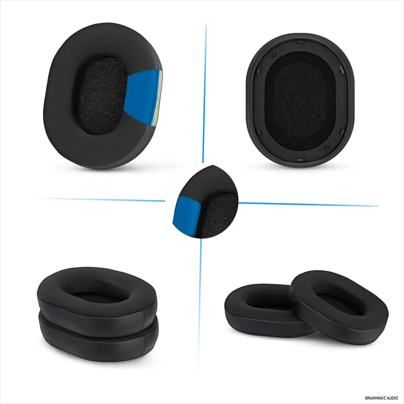 Coussinets d'oreille de remplacement hybrides pour casque Razer Blackshark V2 Pro 2023 : gel rafraîchissant, tissu doux, cuir PU et mousse à mémoire de forme