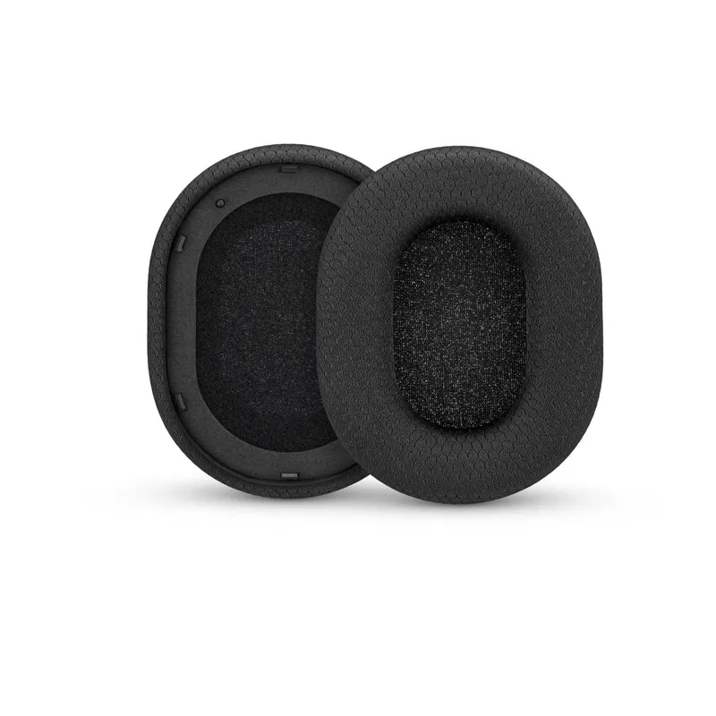 Coussinets d'oreille en tissu mesh pour casque Razer Blackshark V2 Pro 2023 - Tissu mesh respirant et mousse à mémoire de forme haute qualité