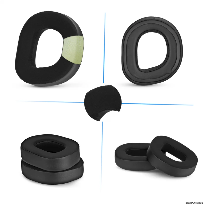 Coussinets hybrides pour casque Turtle Beach Stealth 700 Gen 3 - Mousse à mémoire de forme, tissu respirant et cuir PU