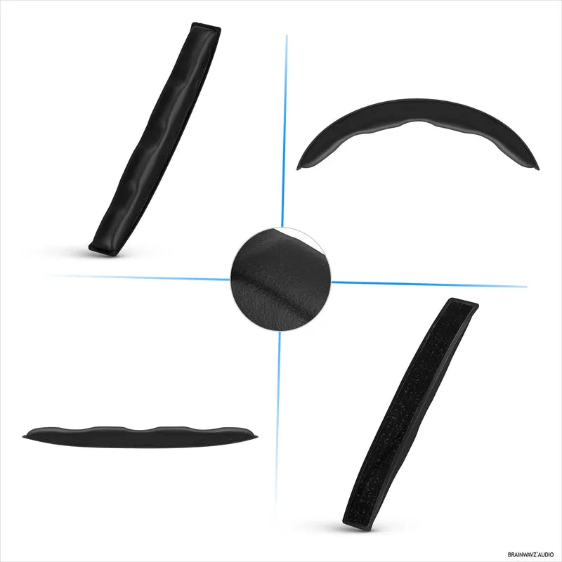 Bandeau de remplacement pour écouteurs SENNHEISER HD8, HD8 DJ,HD8 MIX et HD6-cuir PU souple et coussin en mousse à mémoire de forme