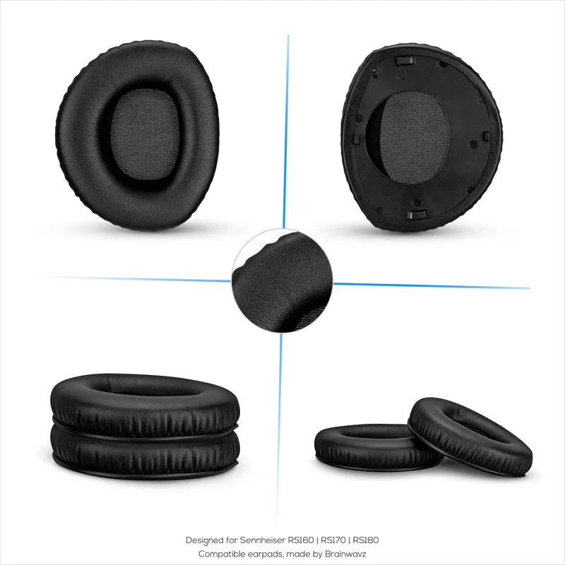 Oreillettes de remplacement pour écouteurs Sennheiser RS160, RS170, RS180, HDR160, HDR170 et HDR180