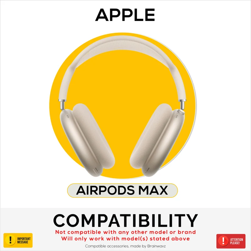 Coussinets de protection en silicone pour écouteurs Apple AirPods Max – Imperméables, résistants à la transpiration et à la poussière, antidérapants et faciles à installer