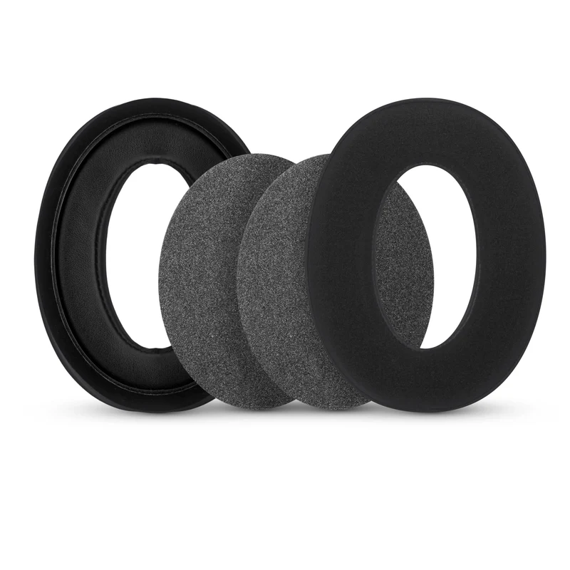 Coussinets hybrides pour casques Sennheiser HD598 (CS/SE/SR) HD599 HD558 HD518 HD595 HD569 HD579 HD560 HD555 HD515 HD559. Coussinets gaming en gel rafraîchissant et mousse à mémoire de forme épaisse.