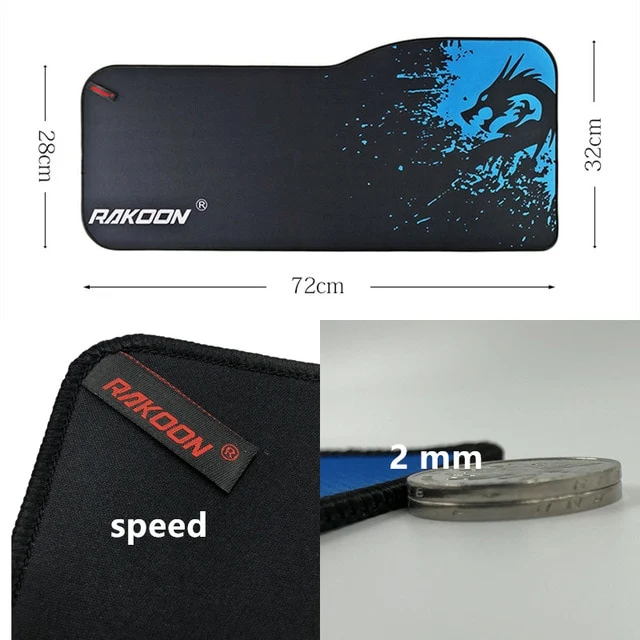 Blue Dragon Large Gaming Mouse-Pad