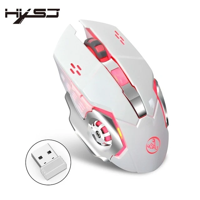 HXSJ M10 Wireless Gaming Mouse 2400DPI 7 Color