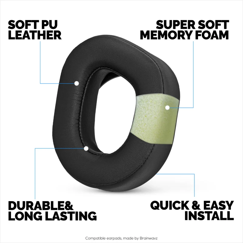 Coussinets d'oreille de rechange pour casques sans fil Turtle Beach Stealth 700 Gen 2 et Stealth 700 Gen 2 MAX. Cuir PU souple à mémoire de forme de haute qualité.