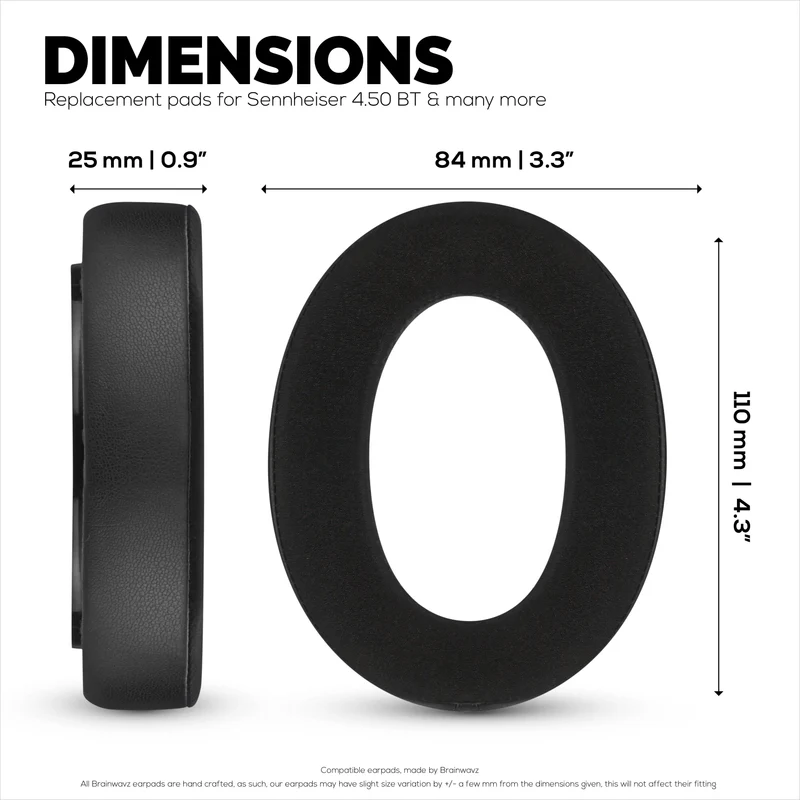 Coussinets hybrides pour casques Sennheiser HD600, HD650, HD660S, HD525, HD535, HD545 et Massdrop HD58X, HD6XX - Coussinets gaming en gel rafraîchissant avec tissu ultra-doux et mousse épaisse