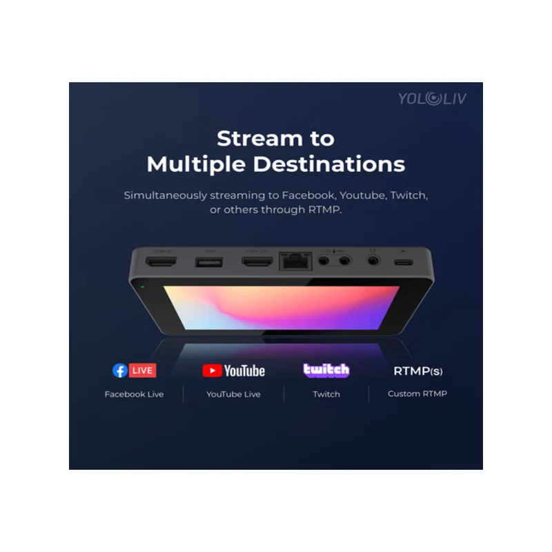 YoloBox MINI Ultra-Portable All-in-One Smart Live Streaming Encoder & Monitor