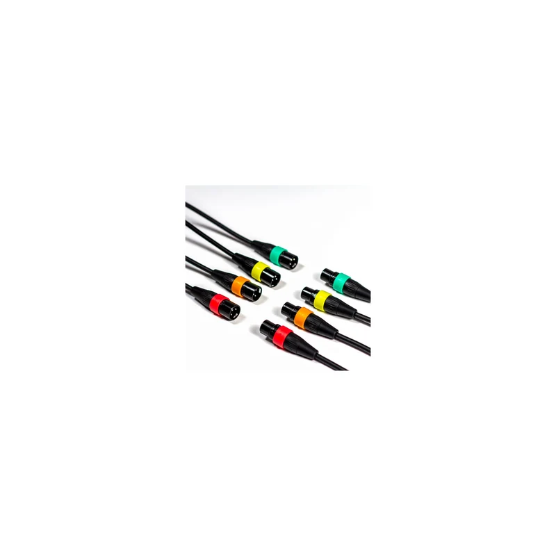 Zoom XLR-4CCP XLR Microphone Cables with Color ID Rings - 8' - 4-Pack