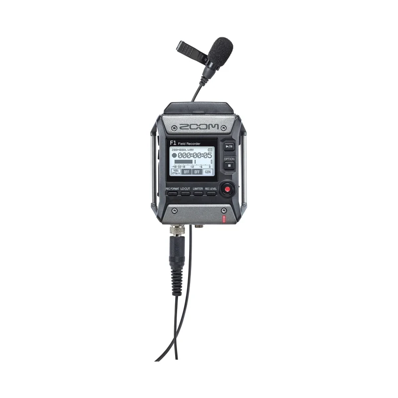 Zoom F1-LP 2-Input / 2-Track Portable Field Recorder with Lavalier Microphone