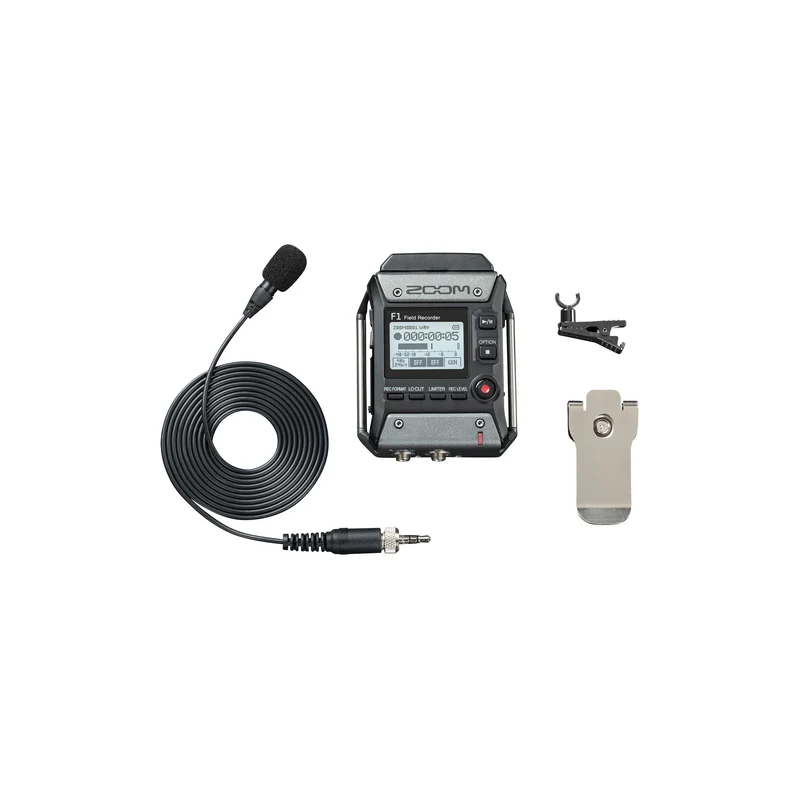 Zoom F1-LP 2-Input / 2-Track Portable Field Recorder with Lavalier Microphone