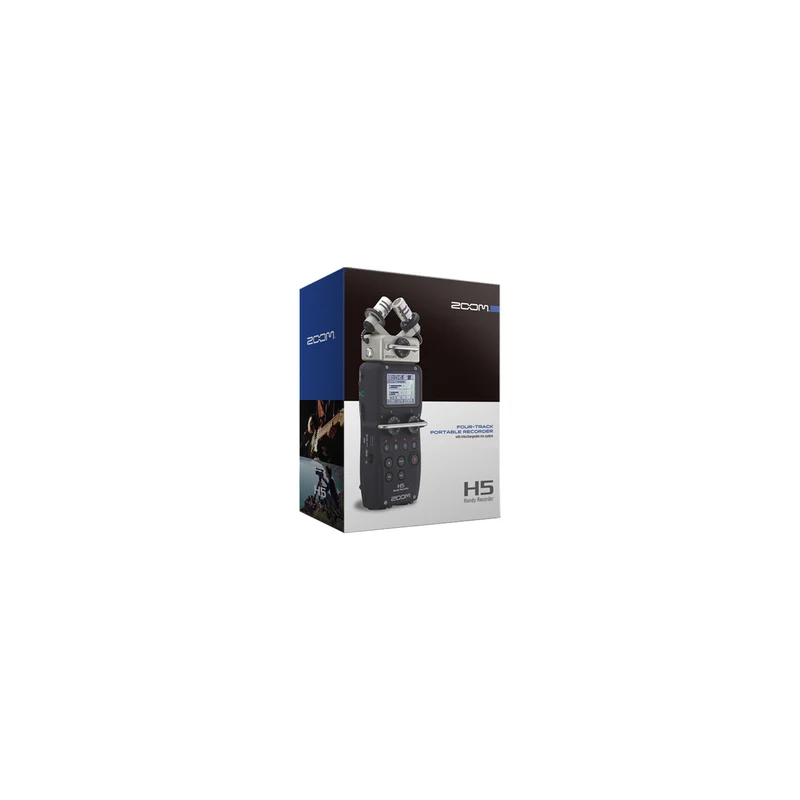 Zoom H5 4-Input / 4-Track Portable Handy Recorder with Interchangeable X/Y Mic Capsule