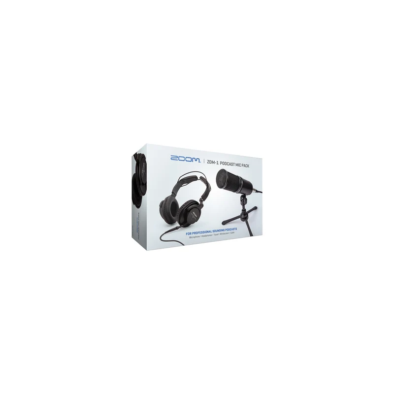Zoom ZDM-1 Podcast Mic Pack with Headphones, Windscreen, XLR, and Tabletop Stand