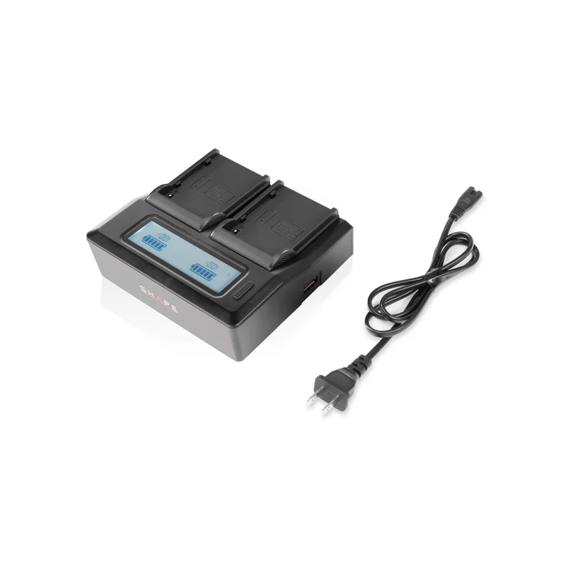 SHAPE Dual BP-975 7.4V Battery Kit with LCD Charger for Canon & RED KOMODO
