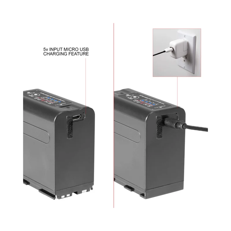 SHAPE Dual BP-975 7.4V Battery Kit with LCD Charger for Canon & RED KOMODO