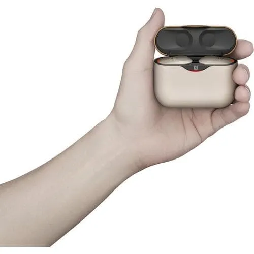 Sony WF-1000XM3 True Wireless Noise-Canceling In-Ear Earphones with Mic Silver - OPEN BOX - Missing some Ear Tips