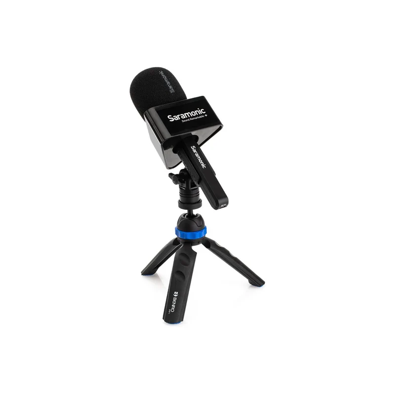 Saramonic Blink 500 Pro Hm Handheld Transmitter Holder For Blink 500 Pro Tx Transmitters With Foam Windscreen And Built-In 1100mah Battery/Charger
