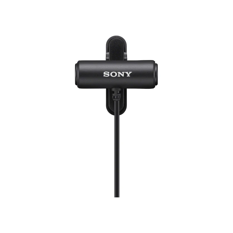 Sony ECM-LV1 Compact Stereo Lavalier Microphone with 3.5mm TRS Connector