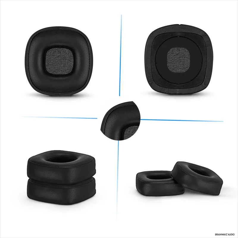 Coussinets d'oreille de remplacement pour casque Marshall Major 4, cuir PU, mousse à mémoire de forme pour plus de confort, coussinets d'oreille améliorés, durables et durables