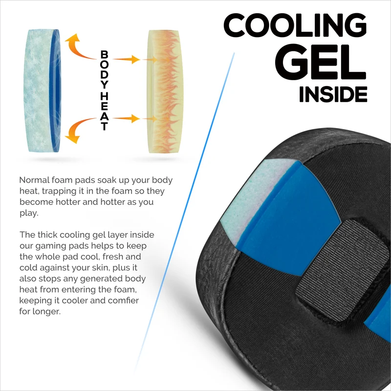 Coussinets d'oreille hybrides pour casque Marshall Major 3, gel froid, cuir PU et mousse à mémoire de forme plus épaisse pour un confort supplémentaire