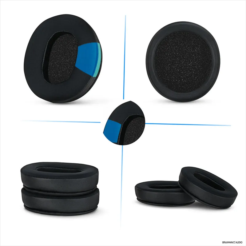 Coussinets d'oreille hybrides pour casque Razer Kraken PRO V3, gel froid, cuir PU et mousse à mémoire de forme plus épaisse