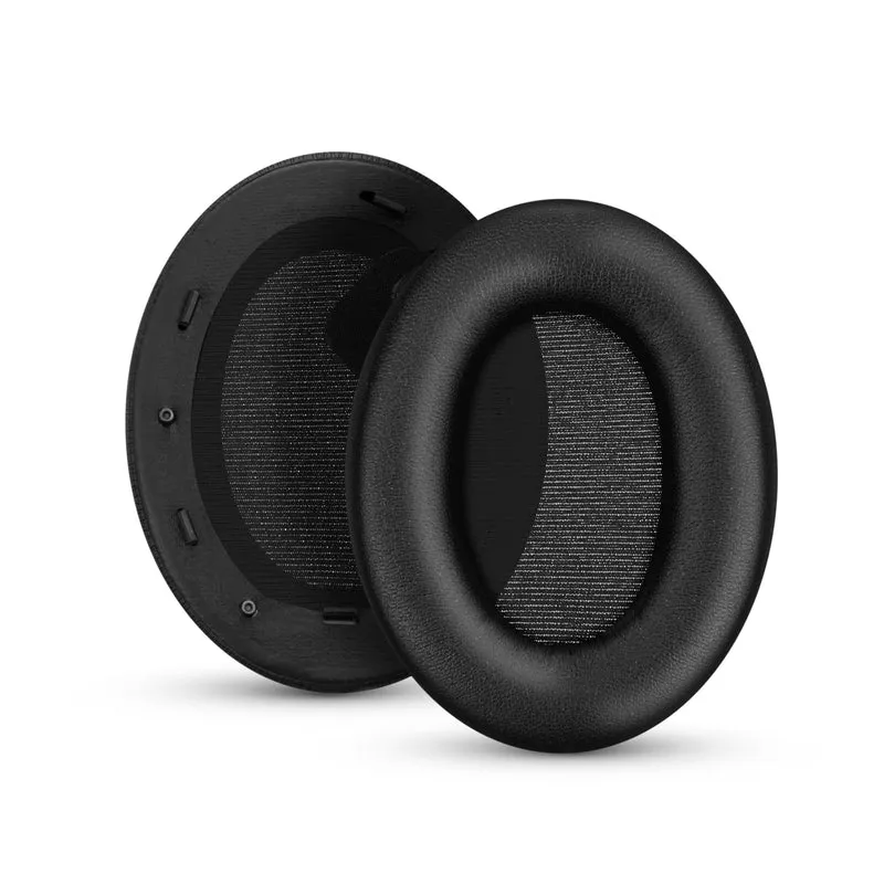 Coussinets d'oreille en peau de mouton pour casque Sony WH-1000XM4, cuir véritable souple, mousse à mémoire de forme, confort supplémentaire, durable et longue durée de vie