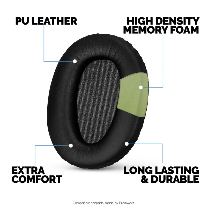 Coussinets de rechange pour écouteurs Sony WH-CH700N, MDR-ZX770 (ZX770BN), MDR-ZX780 (ZX780DC) et MDR-10R, cuir PU, mousse à mémoire de forme