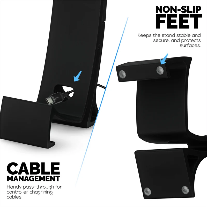 Support pour casque et manette de jeu – Support élégant pour casque et manette de jeu pour Xbox, PlayStation, Nintendo, Legacy, Retro et plus