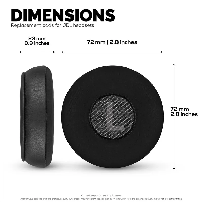 Coussinets d'oreille hybrides pour casques JBL JR300BT, TUNE 500, 510BT, 600BTNC, gel froid, tissu ultra doux, cuir PU et mousse à mémoire de forme plus épaisse