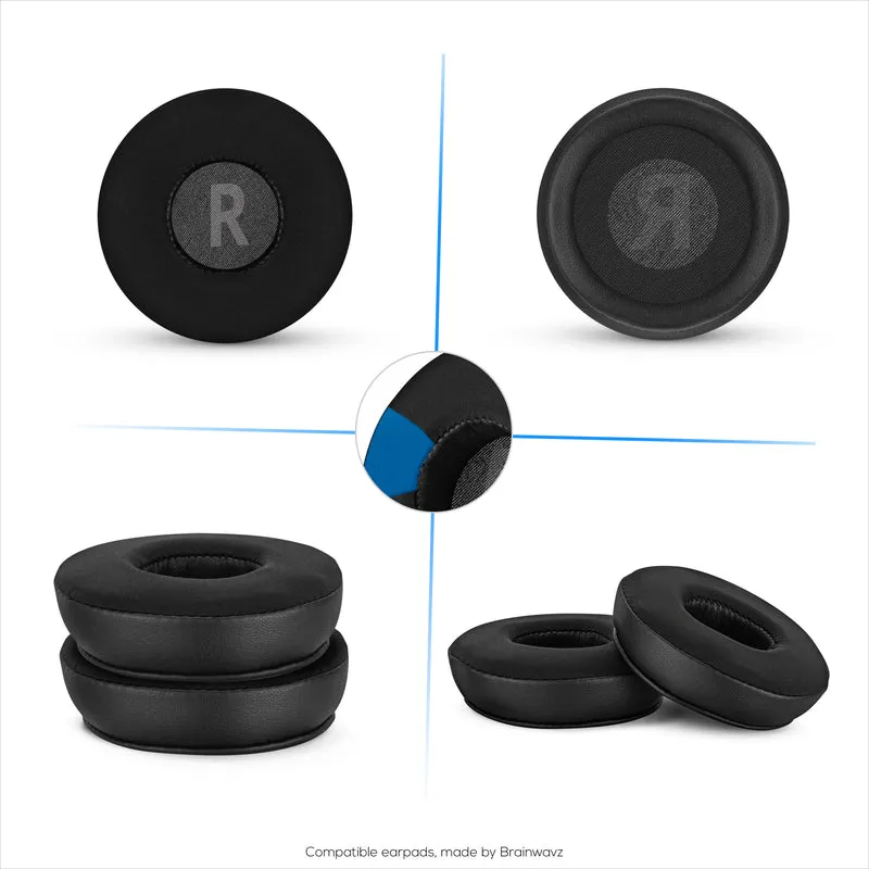 Coussinets d'oreille hybrides pour casques JBL JR300BT, TUNE 500, 510BT, 600BTNC, gel froid, tissu ultra doux, cuir PU et mousse à mémoire de forme plus épaisse