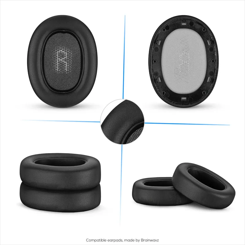 Coussinets de rechange pour casque JBL EVEREST ELITE 750 et 750NC - Cuir PU et mousse à mémoire de forme