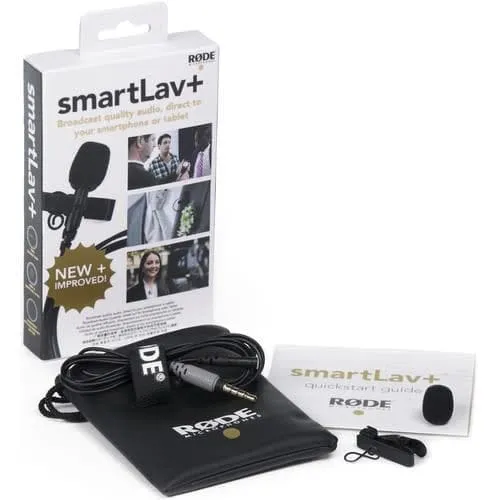 Rode SmartLav Plus Lavalier Condenser Microphone for Smartphones- Open Box