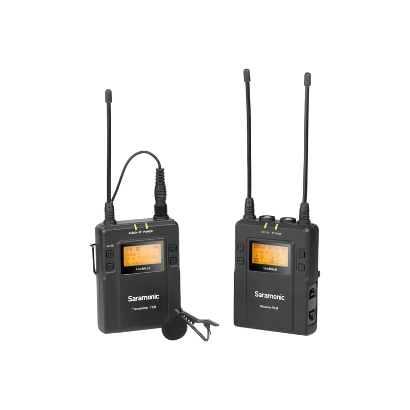 Saramonic UwMic9 Kit1 Camera-Mount Wireless Omni Lavalier Microphone System (514 to 596 MHz)