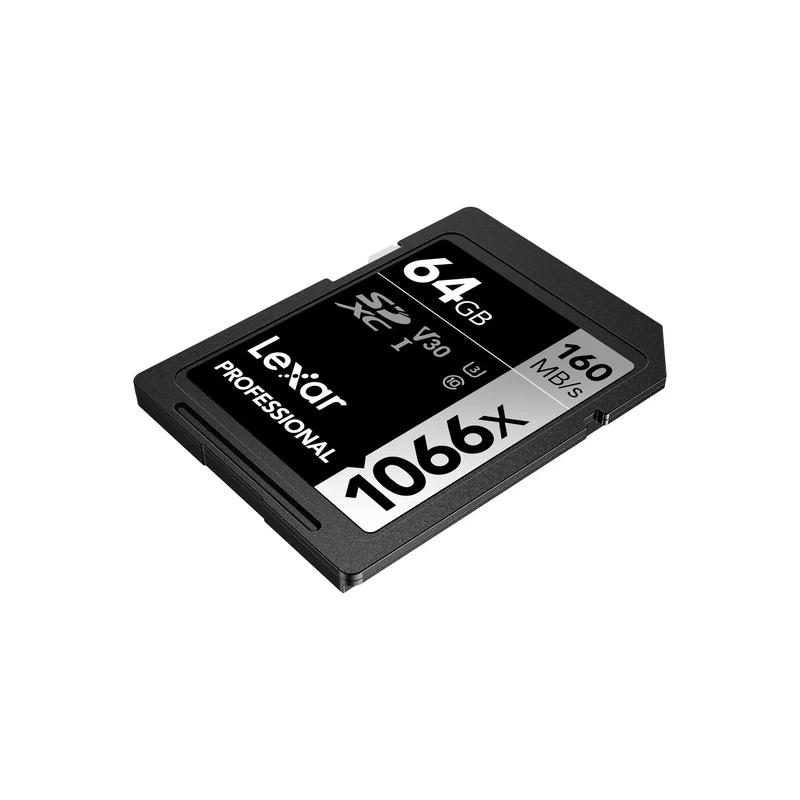 Lexar 64GB Professional 1066x UHS-I SDXC Memory Card SILVER Series LSD