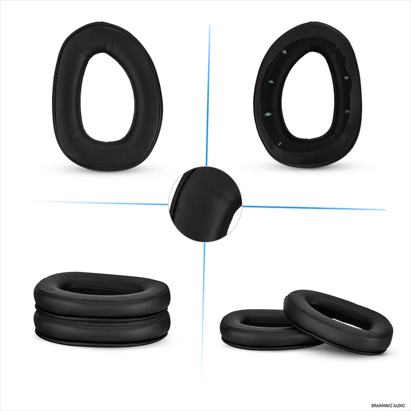 Coussinets de rechange pour écouteurs SENNHEISER GSP300, GSP350, GSP301, GSP302, GSP303 et GSP370 - Cuir PU souple et mousse à mémoire de forme