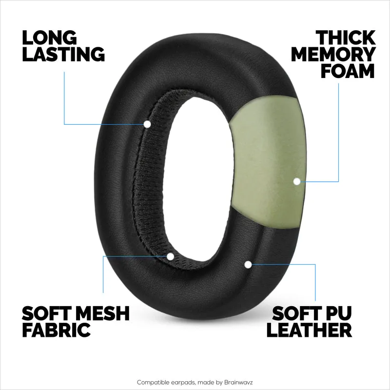 Coussinets de rechange pour casque AKG N700NC - Cuir PU souple et mousse à mémoire de forme