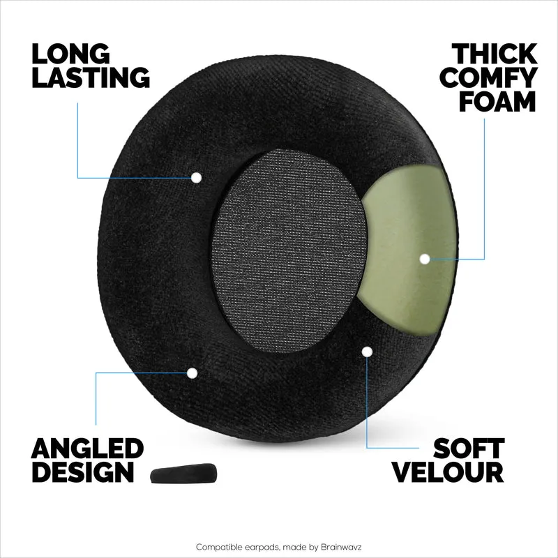Coussinets de rechange pour casques AKG K701, K702, Q701, K601, K612, K712 - Velours doux et mousse