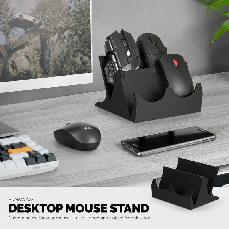 Support de souris pour PC de bureau Quad pour souris de jeu et de bureau de Logitech, Razer, Corsair et plus