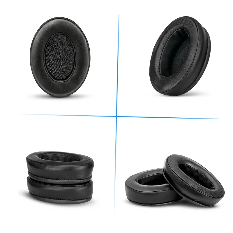 Coussinets d'oreille en cuir de mouton véritable pour casques Steelseries Arctis Nova Pro Wireless, Nova Pro Omni et Nova Elite - Mousse à mémoire de forme et cuir de mouton souple