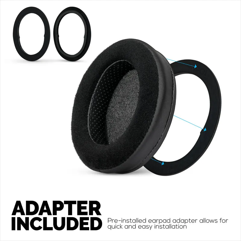 Coussinets d'oreille hybrides pour casques Steelseries Arctis Nova Pro Wireless, Nova Pro Omni et Nova Elite - Mousse à mémoire de forme avec revêtement en velours et cuir PU