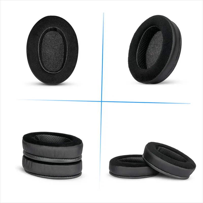 Coussinets d'oreille hybrides pour casques Steelseries Arctis Nova Pro Wireless, Nova Pro Omni et Nova Elite - Mousse à mémoire de forme avec revêtement en velours et cuir PU