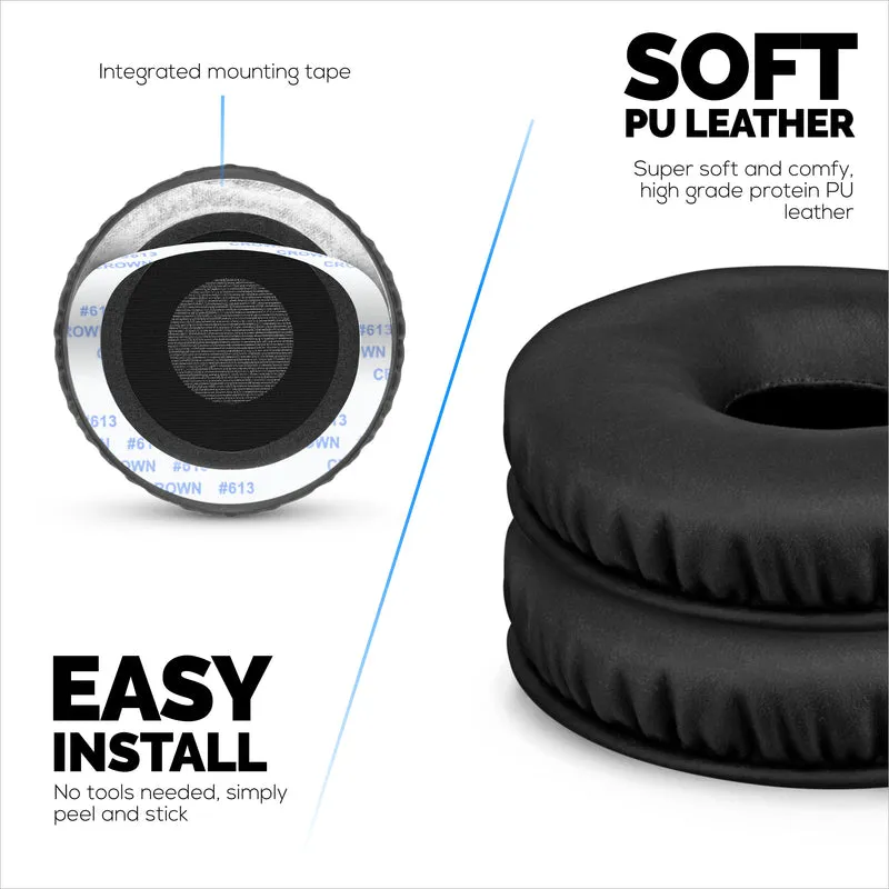 Oreillettes de remplacement pour écouteurs SONY MDR-XB450, XB450AP, XB550AP-cuir PU souple et mousse à mémoire de forme