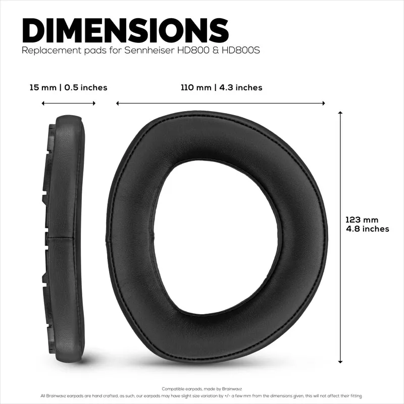 Oreillettes en peau de mouton pour écouteurs SENNHEISER HD800 et HD800S, haute qualité, cuir véritable souple et mousse à mémoire de forme