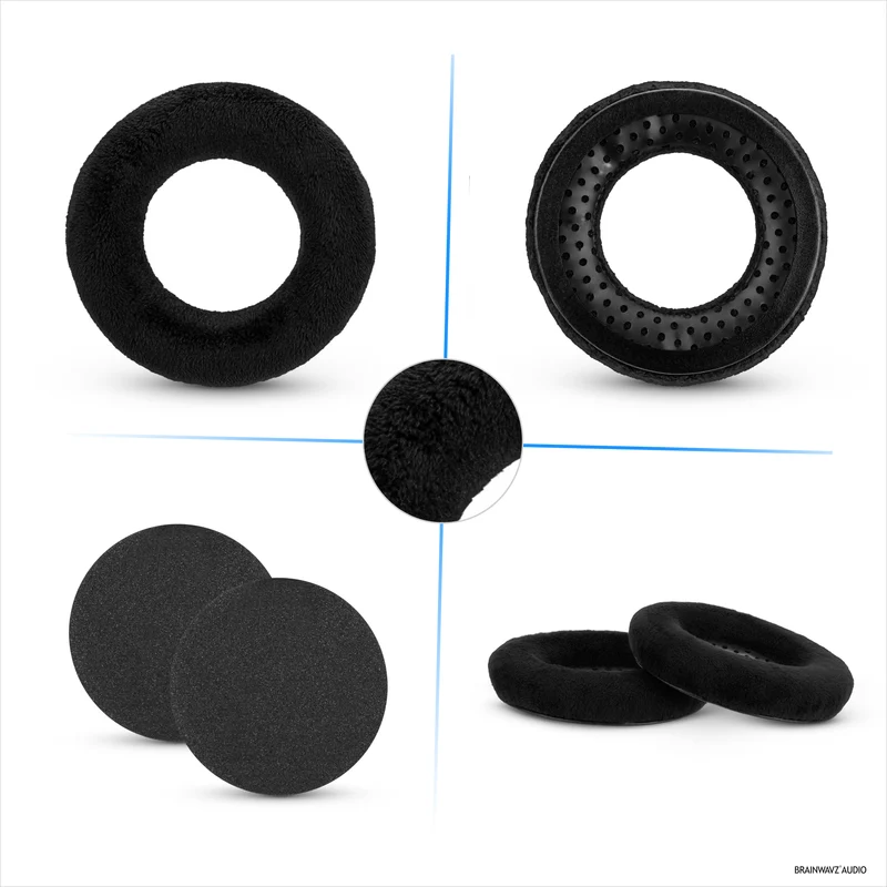 Coussinets en velours pour les séries BEYERDYNAMIC DT880, DT531, DT690, DT811, DT880, DT911, DT931 et DT990