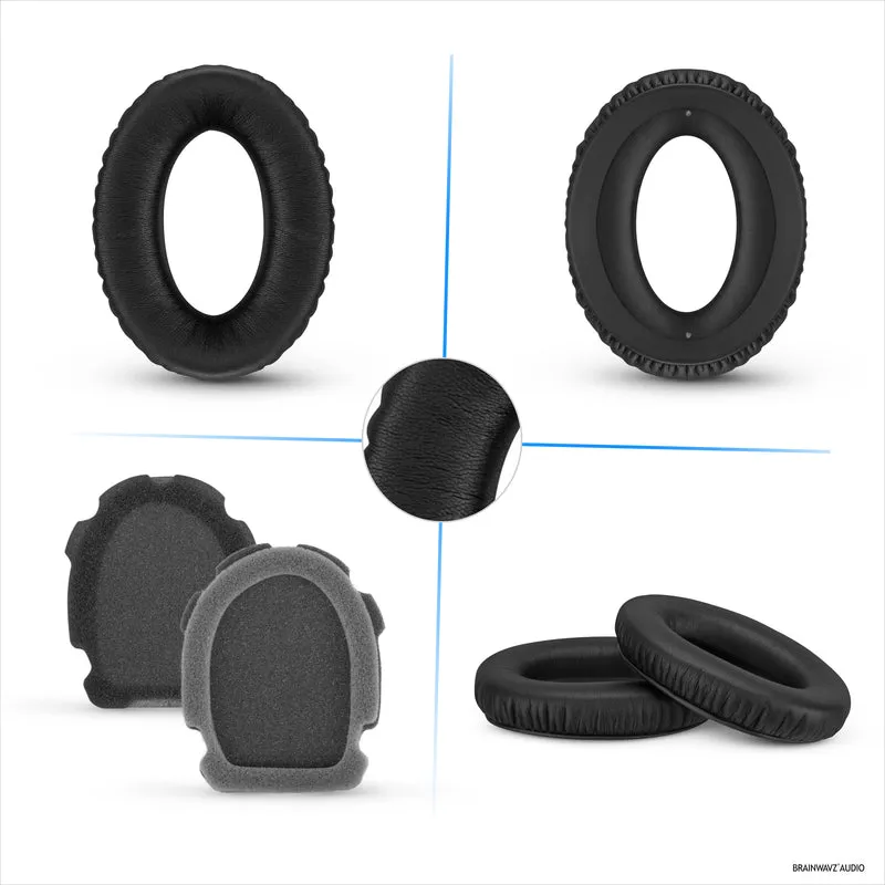 Oreillettes de remplacement pour écouteurs BOSE Aviation A20 A10 X-cuir PU souple et mousse à mémoire de forme