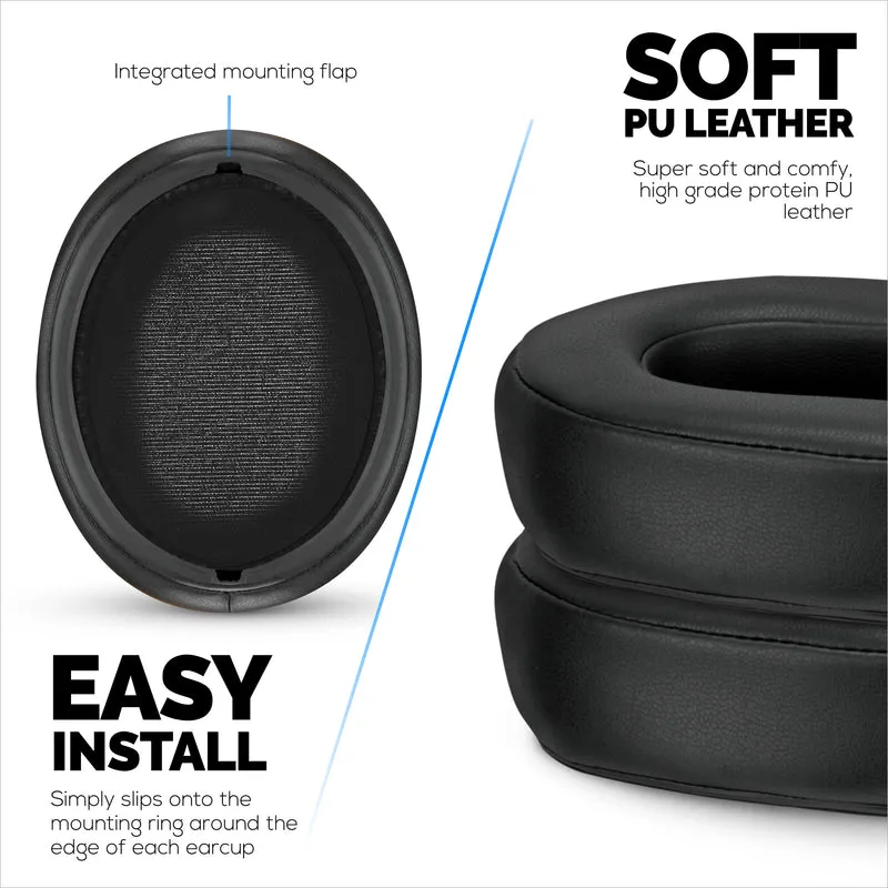 Oreillettes de remplacement pour écouteurs SONY WH-XB900N - Cuir PU souple et mousse à mémoire de forme